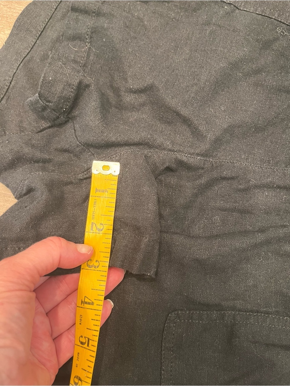 J Crew Black Linen Blend Drawstring Waist Shorts Size XL Coastal Preppy Summer - Picture 5 of 8